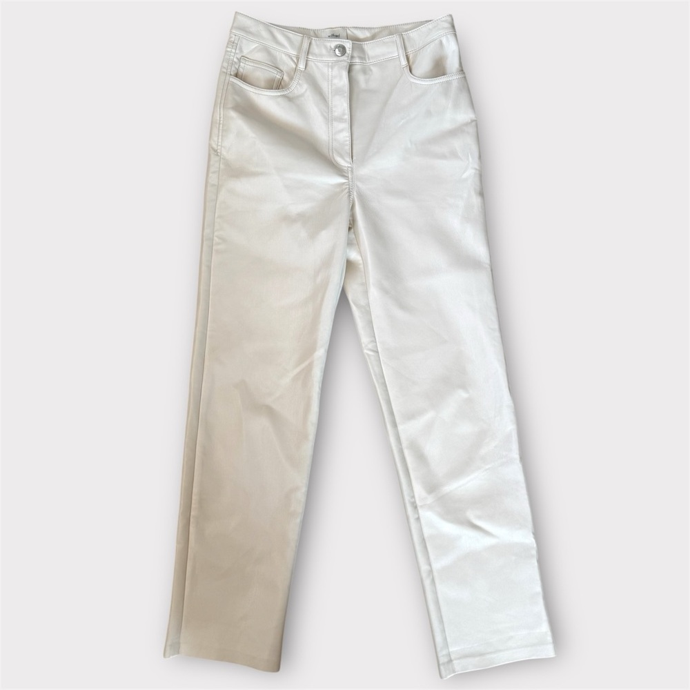 Aritzia Wilfred The Melina High-Rise Straight Leg Faux Leather Pant Size 4
